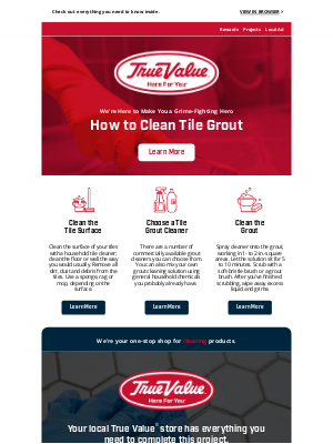 True Value - 🧽 🫧 How to Clean Tile Grout