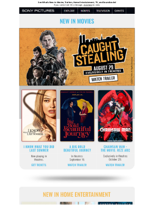 Sony Pictures Entertainment - Check out this month's featured movies and entertainment!