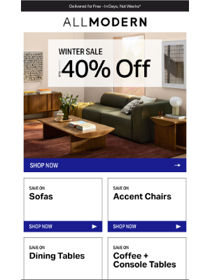 AllModern - 🔷 sofas UP TO 40% OFF | don’t miss the Winter Sale