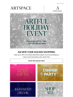 Artspace - Elevate your holiday shopping