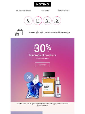 Notino (United Kingdom) - Up to 30% off tons of products