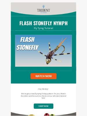 tridentflyfishing.com - How to Tie the Flash Stonefly Nymph