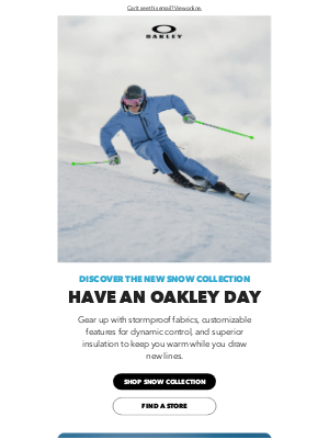 Oakley - Discover The New Snow Collection