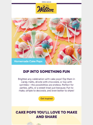 Wilton Cake Decorating & Recipes - 🍭 Let’s Make Some Cake Pops!