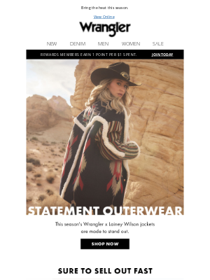 Wrangler - Warm tones, bold hearts