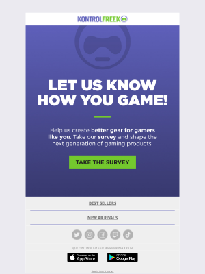 KontrolFreek - Let us know how you game!