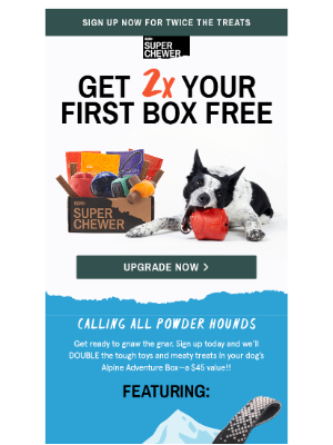 BarkPost - ❄️☃️ Upgrade: $45 in FREE Toys & Treats