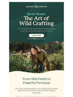 Nature's Sunshine - The Power of Wild-Crafted Ingredients + FREE Tote