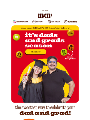 MY M&M's - Order TODAY for Father's Day Delivery!