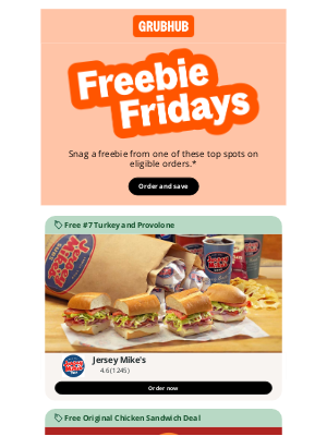 Freebies at Jersey Mike's and more: Your Friday treat