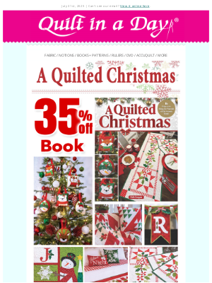 Quilt In A Day - Up to 45% off - A Quilted Christmas,  Grippy & Meowy Christmas