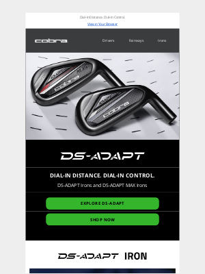 Cobra Golf - Experience DS-ADAPT Irons