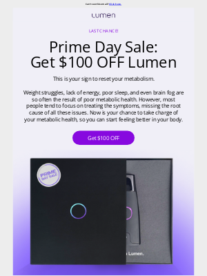Lumen - PRIME DAY SALE: Extended 24h 🔥 Last chance!