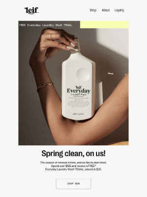 Leif - FREE gift for a fresh start!