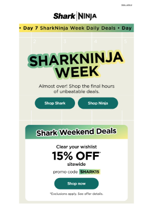 Shark Cleaning - ⏰ Final hours: 15% off sitewide ends tonight!