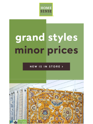 HomeSense - OPEN 💌 Your faves are inside...