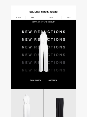 Club Monaco - Just Added: New Reductions