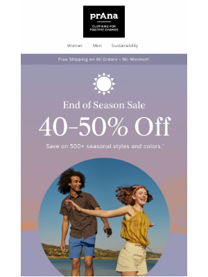 prAna - Have You Saved 40-50% Yet?