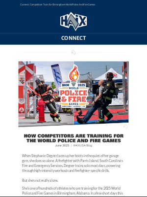 Haix North America - Connect: Training for the World Police and Fire Games
