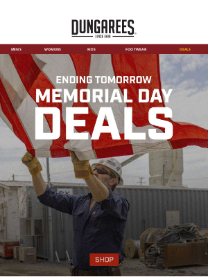 Dungarees - Our Memorial Day Sale Ends Tomorrow