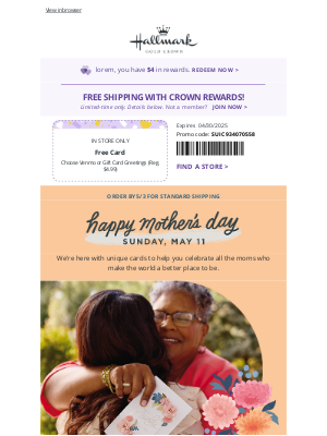 Hallmark - Your FREE April card is waiting! 💌