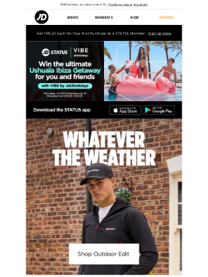 JD Sports Fashion (United Kingdom) - Get Set For Outdoor Adventures 🌳