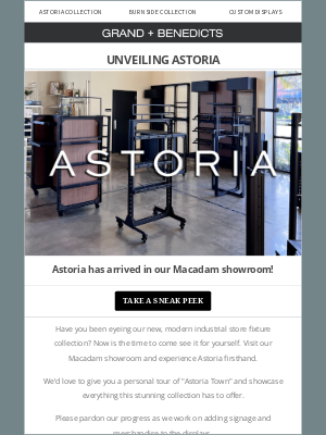 Grand + Benedicts - Astoria has arrived!