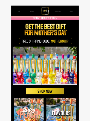 AU Vodka (United Kingdom) - NOW LIVE: Free Shipping for Mother's Day! 💝