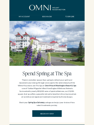 Omni Hotels & Resorts - Spring In-Spa-rations + Big Band Celebration Weekend