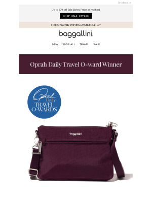 baggallini - The Memento Crossbody Just Won Big