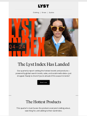 Lyst - The Lyst Index has landed