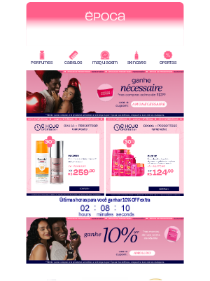 Época Cosméticos Perfumaria (Brazil) - Ofertas de no mínimo 30% + brindes 💝