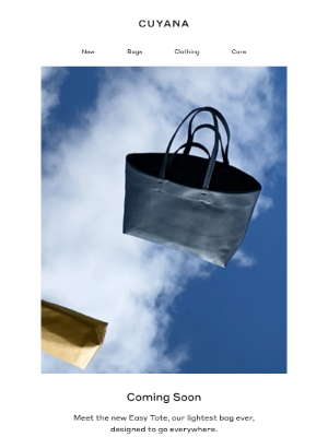 Cuyana - Our Newest Tote Is Coming