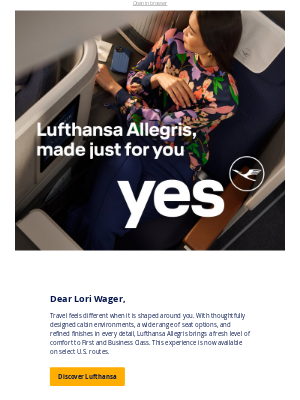Lufthansa - Lufthansa Allegris First and Business Class, where privacy meets design