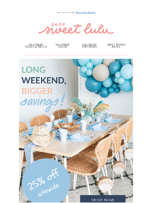 Shop Sweet Lulu - The Labor Day Weekend Sale Is HERE! ❤️