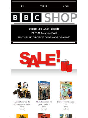 BBC - *SITEWIDE SALE 60% OFF* A new Shop and Merchandise coming soon!