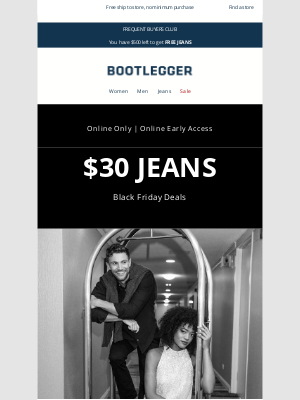 Bootlegger - $30 jeans made for going out