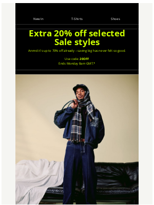 ASOS (United Kingdom) - Extra 20% off selected Sale styles