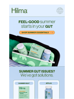 Hilma - Traveling? Leave gut issues at home