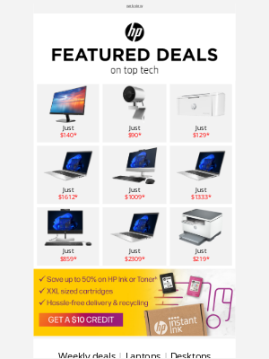 HP - Just in! Today’s special offers