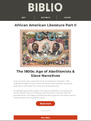 Biblio - A Brief History of Early African American Literature