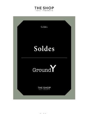 Yohji Yamamoto (Japan) - 【Soldes】Ground Y