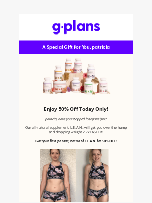 G-Plans - patricia – not losing weight?