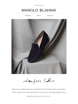 Manolo Blahnik - Manolo's Men's Collection | Shop the Loafers Edit