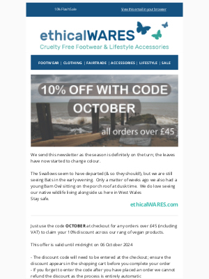 ethicalwares - 10% Discount Code