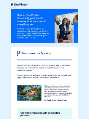 SiteMinder - Is your hotel connected to the right channels to maximise revenue?