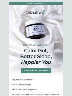 The CBDistillery - The CBD Connection: Calm Gut, Better Sleep, Happier You