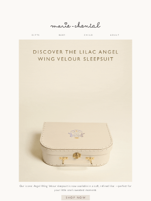Marie-Chantal - Introducing Our Newest Angel Wing Sleepsuit