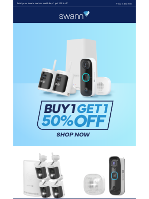 Swann (United Kingdom) - Buy 1 Get 1 50% Off: Build Your Ideal Security Bundle