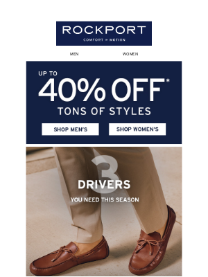 Rockport Company - Stylish Drivers You Need this Season